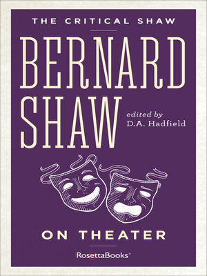 cover image of Bernard Shaw on Theater